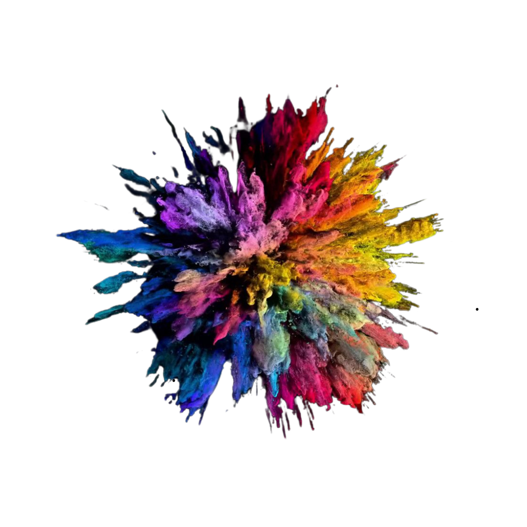 Image tache ou éclat multi couleur